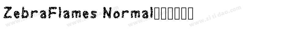 ZebraFlames Normal字体转换
